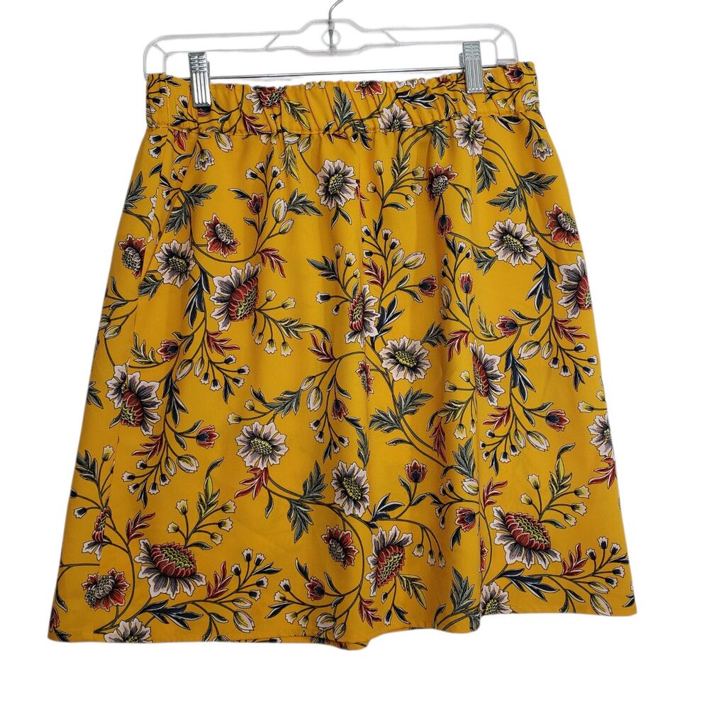 LOFT Women's Colorful Mini Shirt with Elastic Waist and Pockets, Size Small